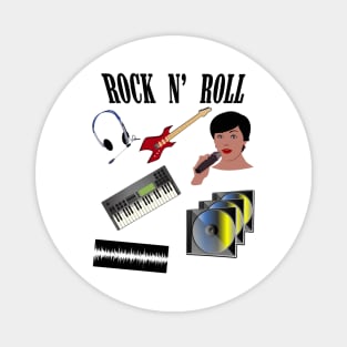 ROCK N ROLL Heavy Metal Guitar Rock Music Singing Product Magnet